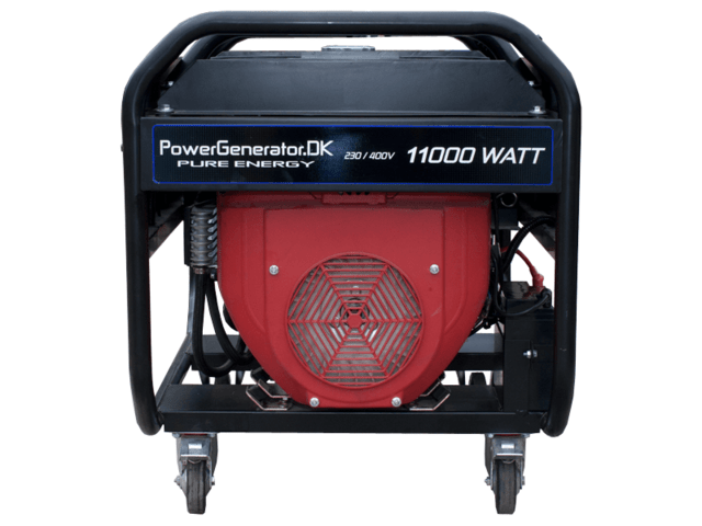 Benzin Generator 11.000W / 230-400V / El-Start Bagside