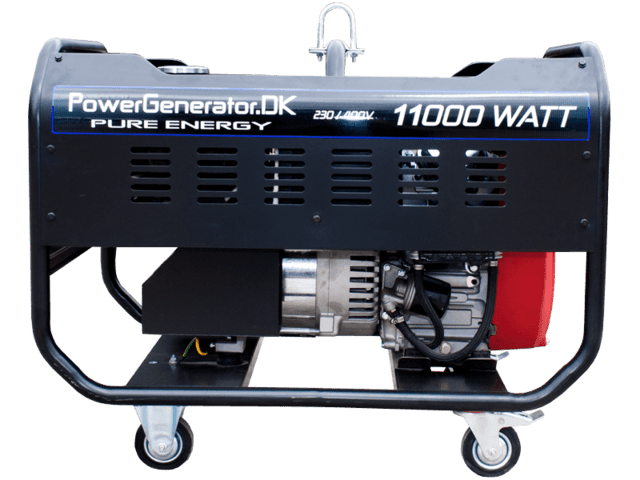 Benzin Generator 11.000W / 230-400V / El-Start Højre side