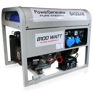 Benzin Generator 8.100W / 230V / El-Start / Fjernbetjening