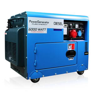 Diesel Generator 6.000W / 230-400V / Automatisk start ved strømsvigt